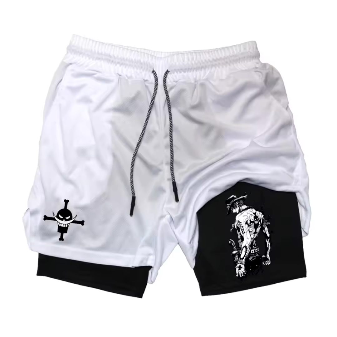 Men's One Piece Print Panel Shorts