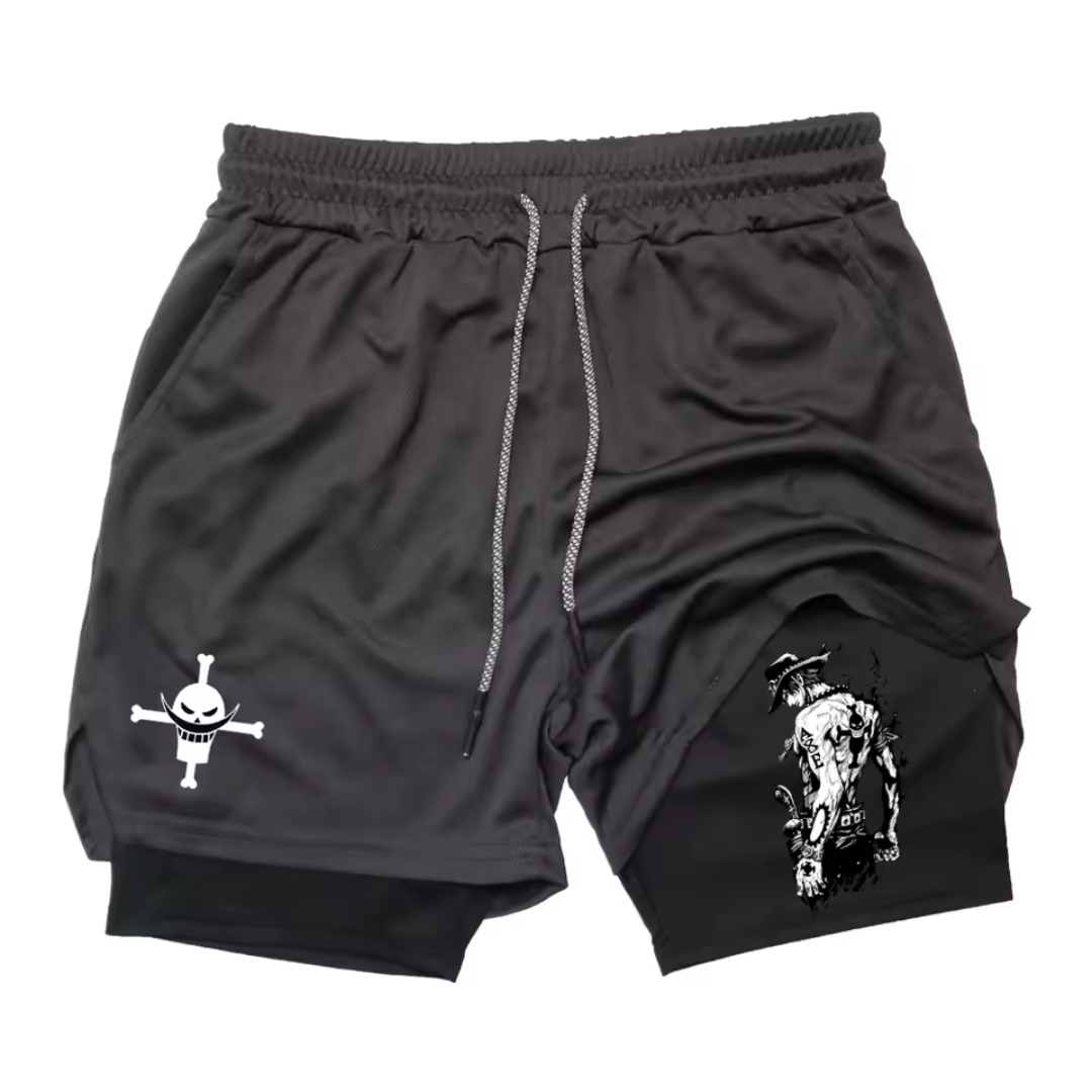 Men's One Piece Print Panel Shorts
