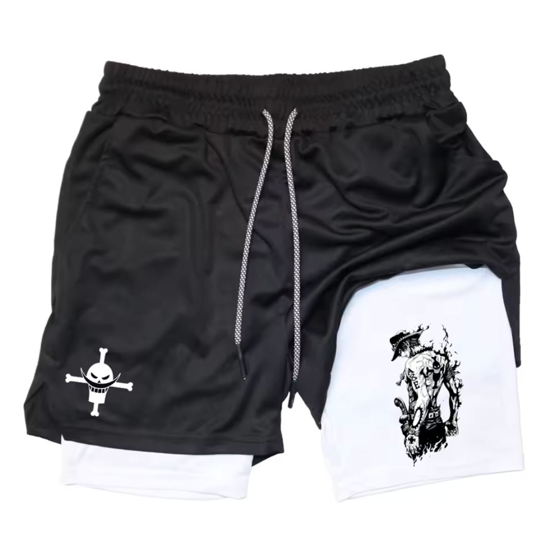 Men's One Piece Print Panel Shorts