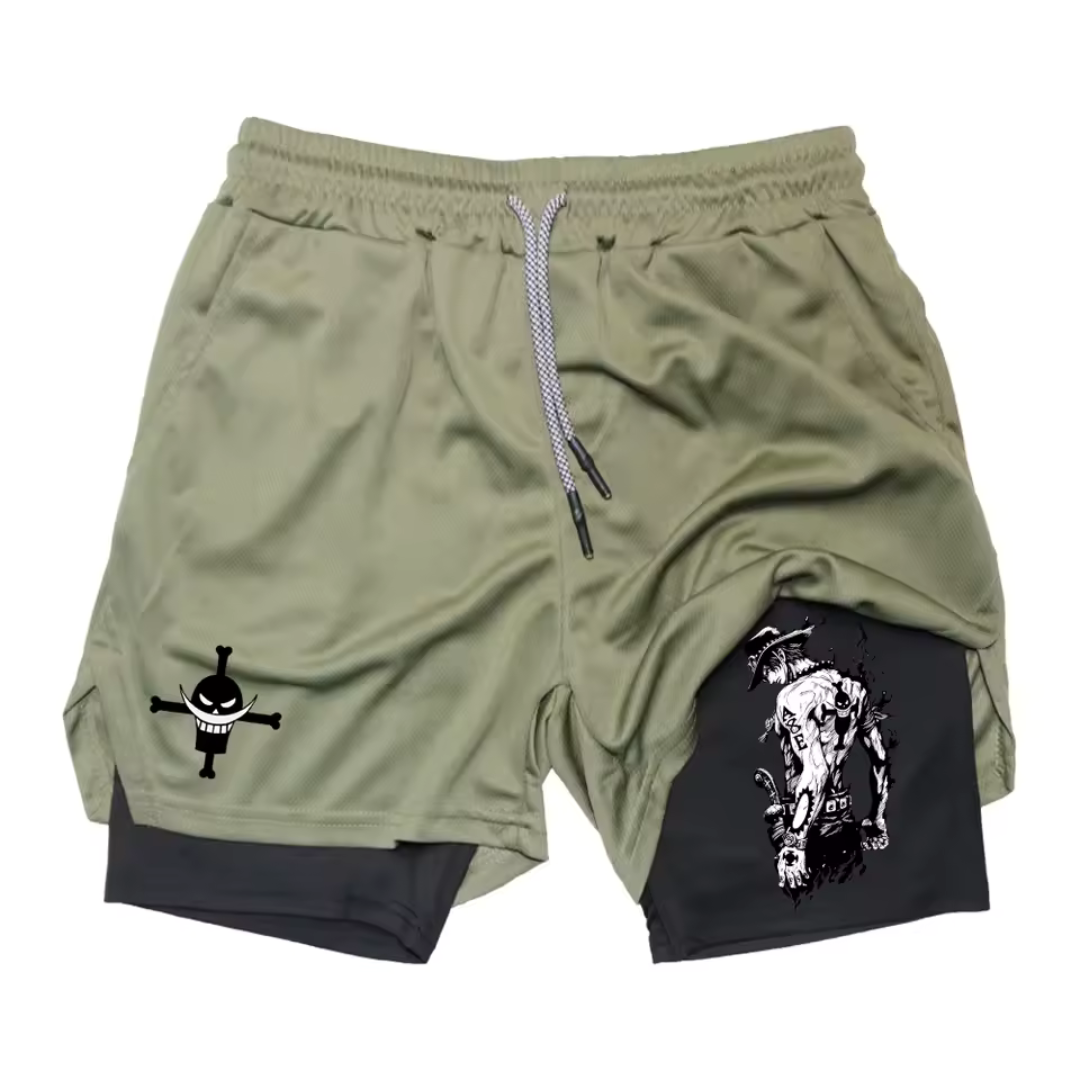 Men's One Piece Print Panel Shorts