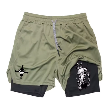 Men's One Piece Print Panel Shorts